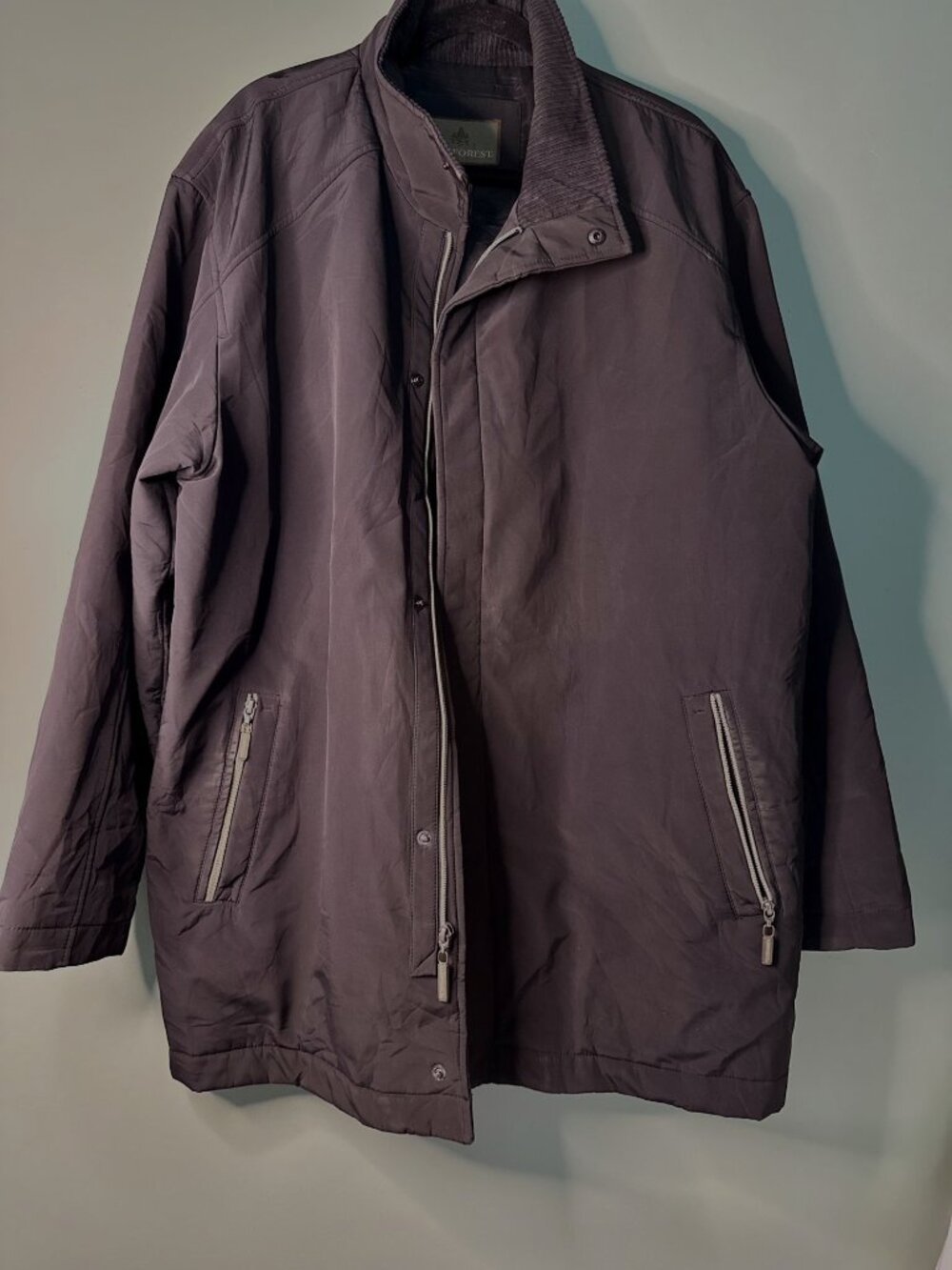 Rainforest Mens XL Black Field Jacket Thermolite Insulated Utility Corduroy